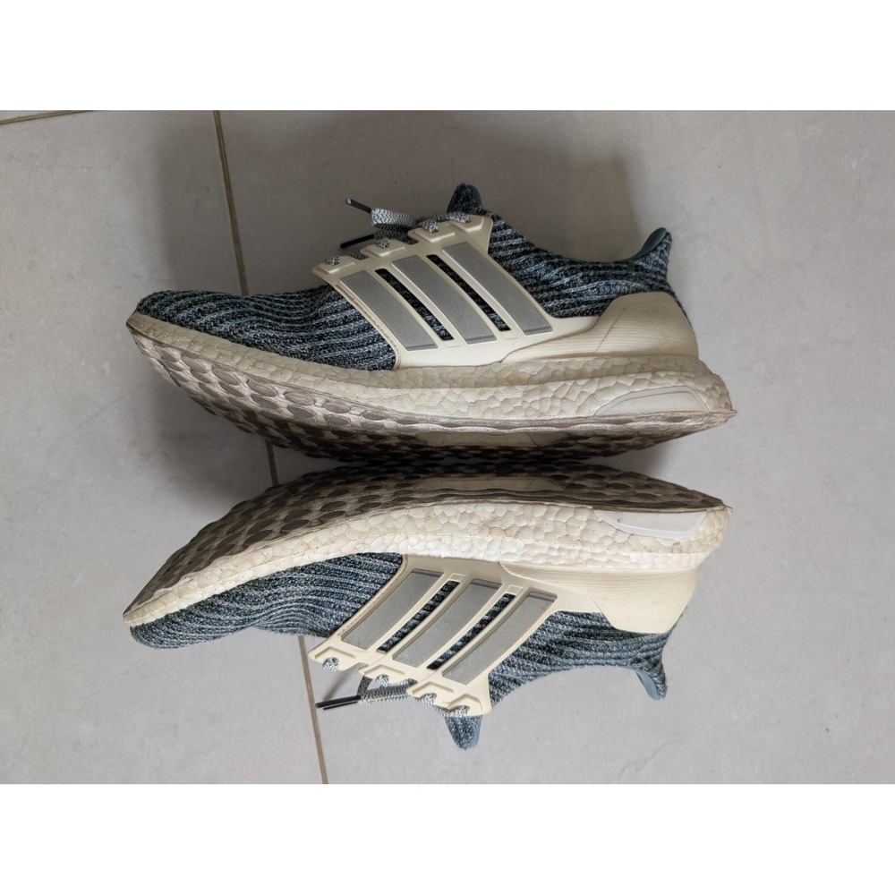 Adidas UltraBoost 4.0 Mens Grey Cream Running Shoes CM8272 Primeknit Sneaker - Picture 2 of 11